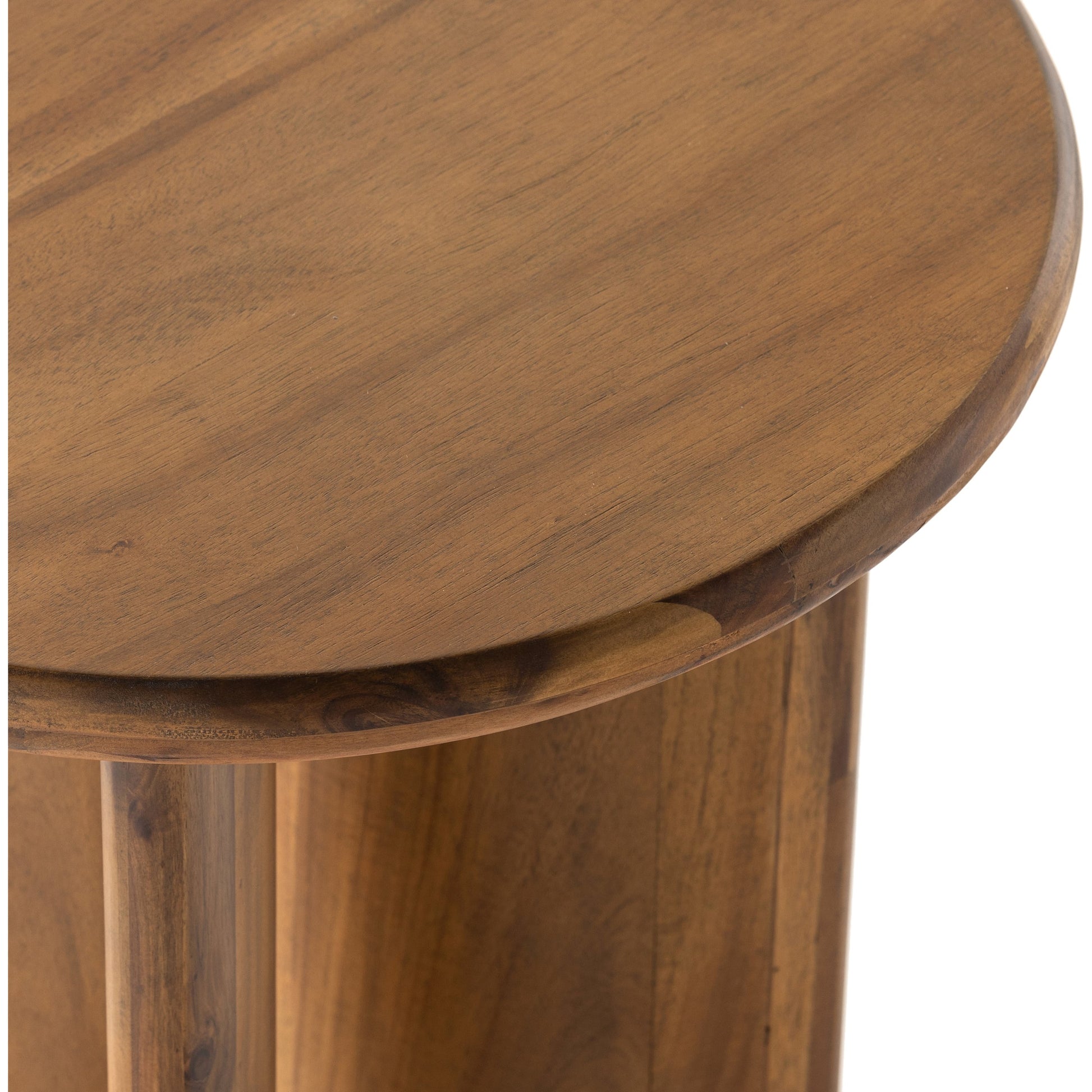 Paden End Table by Four Hands. Made from thin acacia veneer, engineered hardwood in a modern style.
