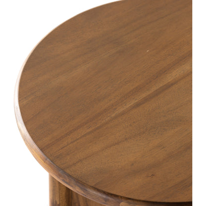 Paden End Table by Four Hands. Made from thin acacia veneer, engineered hardwood in a modern style.