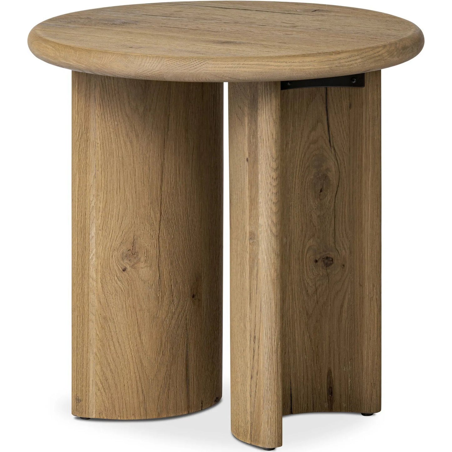 001 SI-2320207 | Primary Silo | Paden End Table by Four Hands in worn oak veneer. Made from thick oak veneer, solid oak in a unique style.