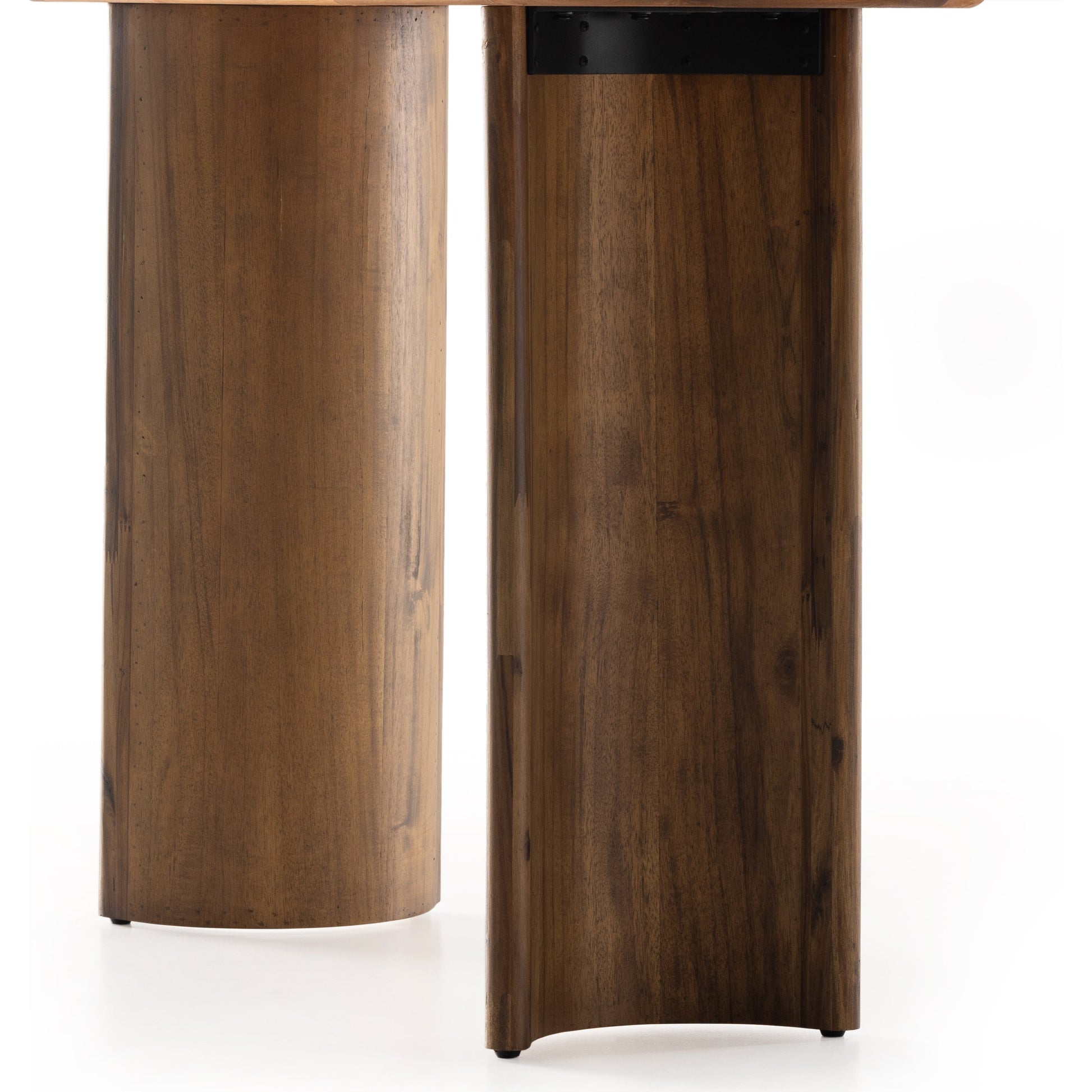 Paden Console Table by Four Hands. Made from solid acacia, engineered hardwood in a modern style.