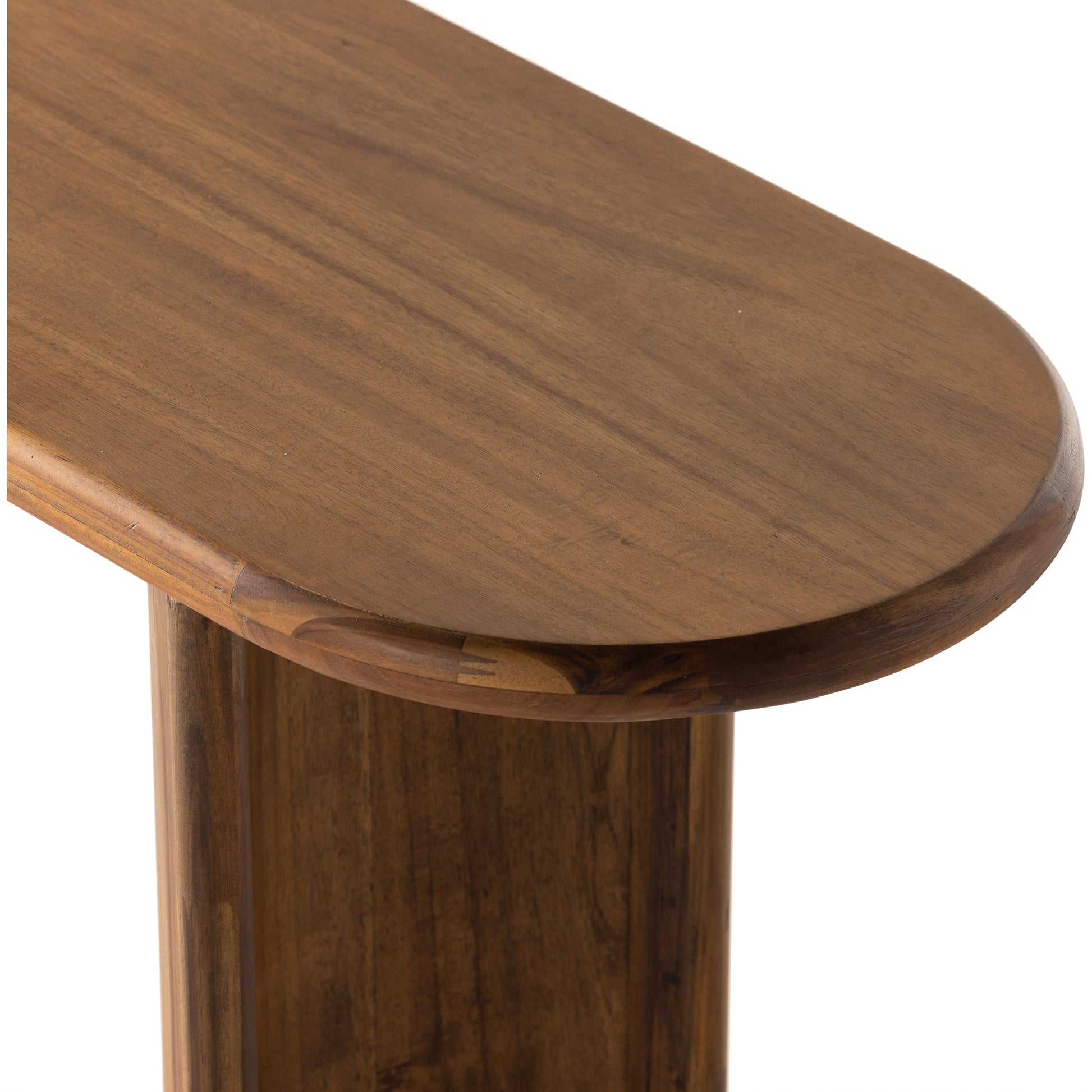 Paden Console Table by Four Hands. Made from solid acacia, engineered hardwood in a modern style.