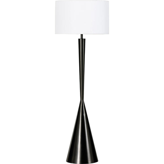 Clement Floor Lamp by Four Hands. Made from brass, 100% cotton, thermoplastic in a modern style.