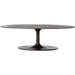 Simone Oval Coffee Table by Four Hands. Made from aluminum in a modern style.