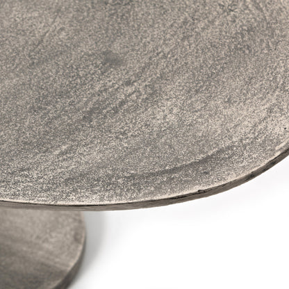 Simone Oval Coffee Table by Four Hands. Made from aluminum in a modern style.
