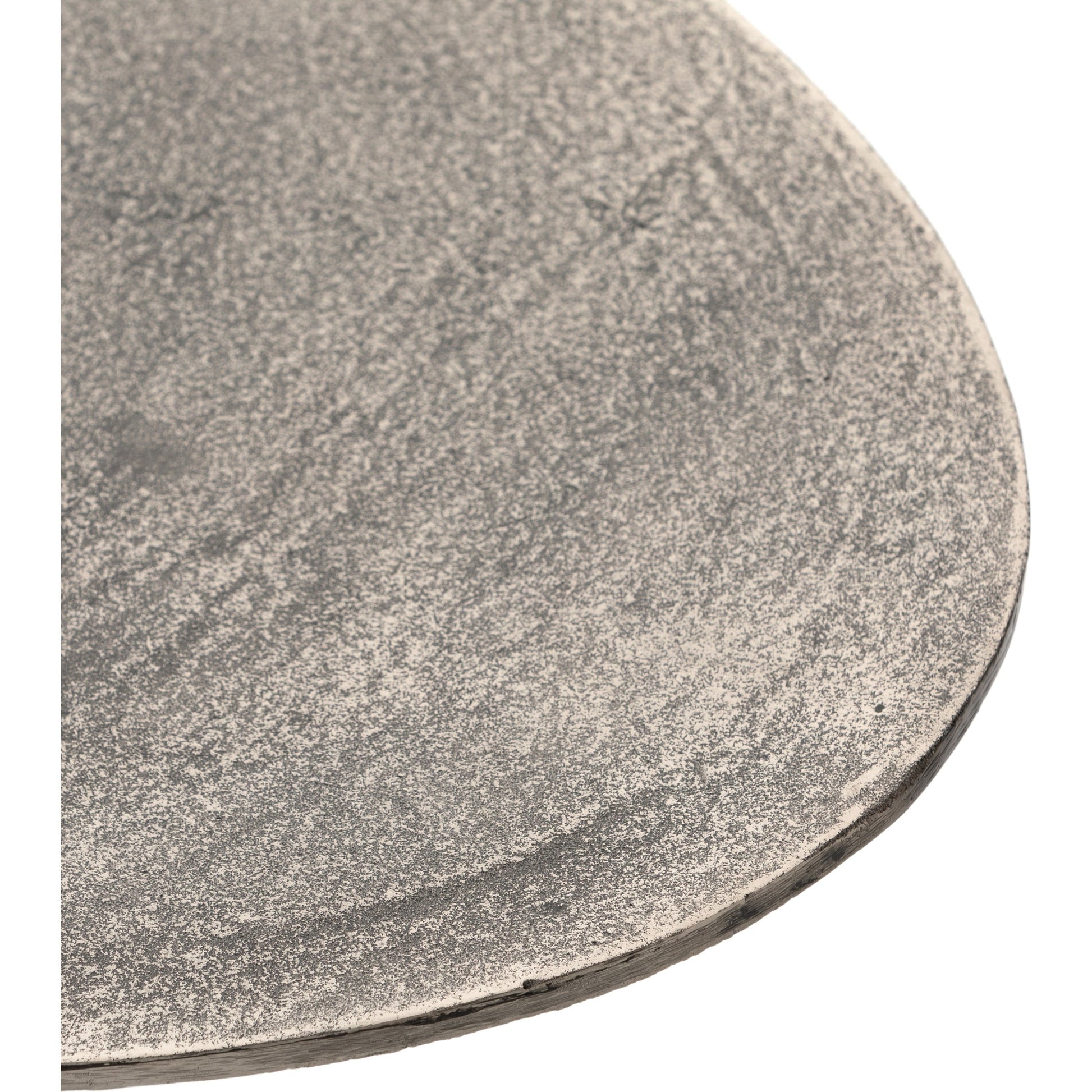Simone Oval Coffee Table by Four Hands. Made from aluminum in a modern style.