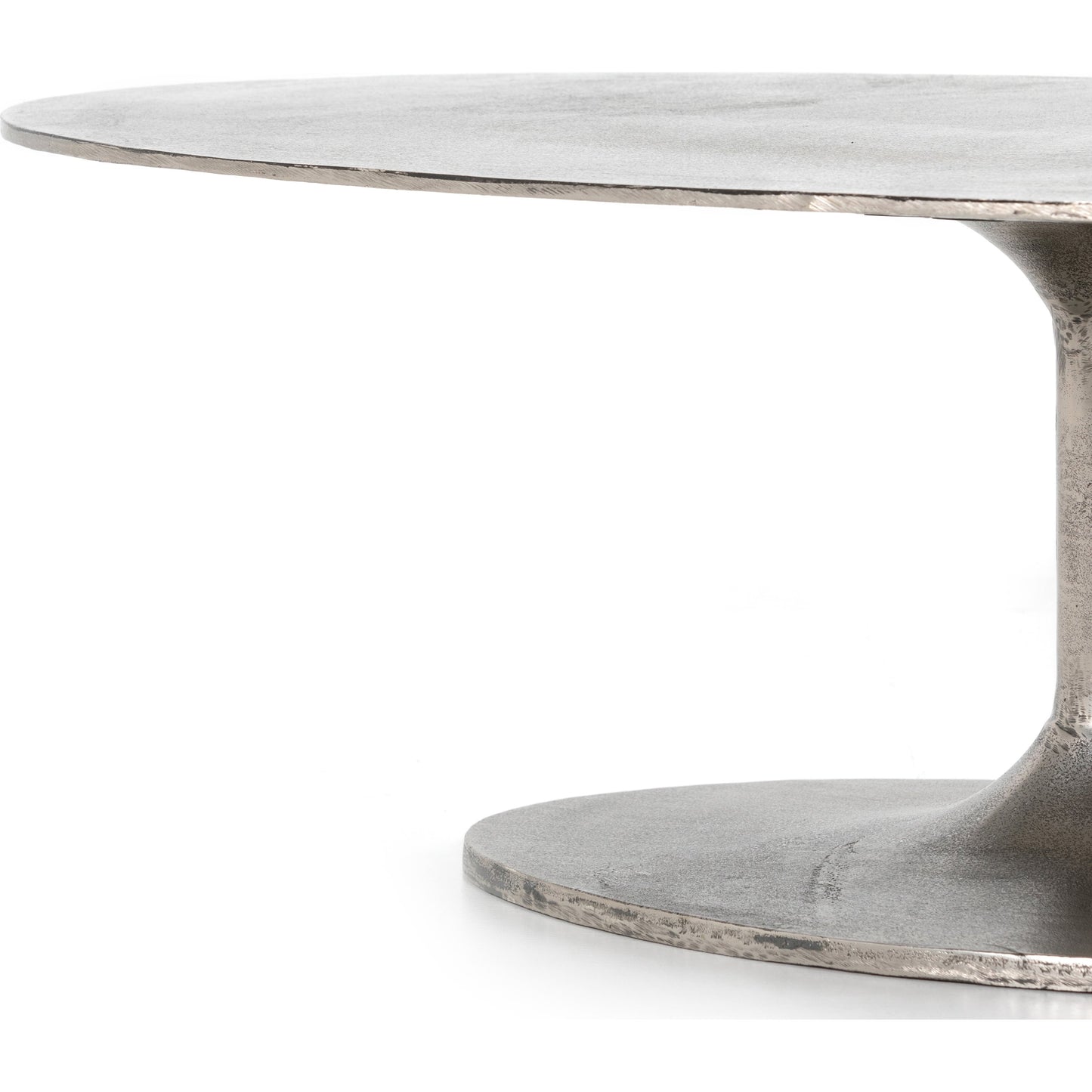016 SI-1799190 | Additional Silo | Simone Oval Coffee Table by Four Hands. Made from aluminum in a modern style.