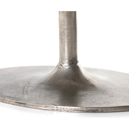Simone Oval Coffee Table by Four Hands. Made from aluminum in a modern style.