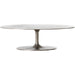Simone Oval Coffee Table by Four Hands. Made from aluminum in a modern style.