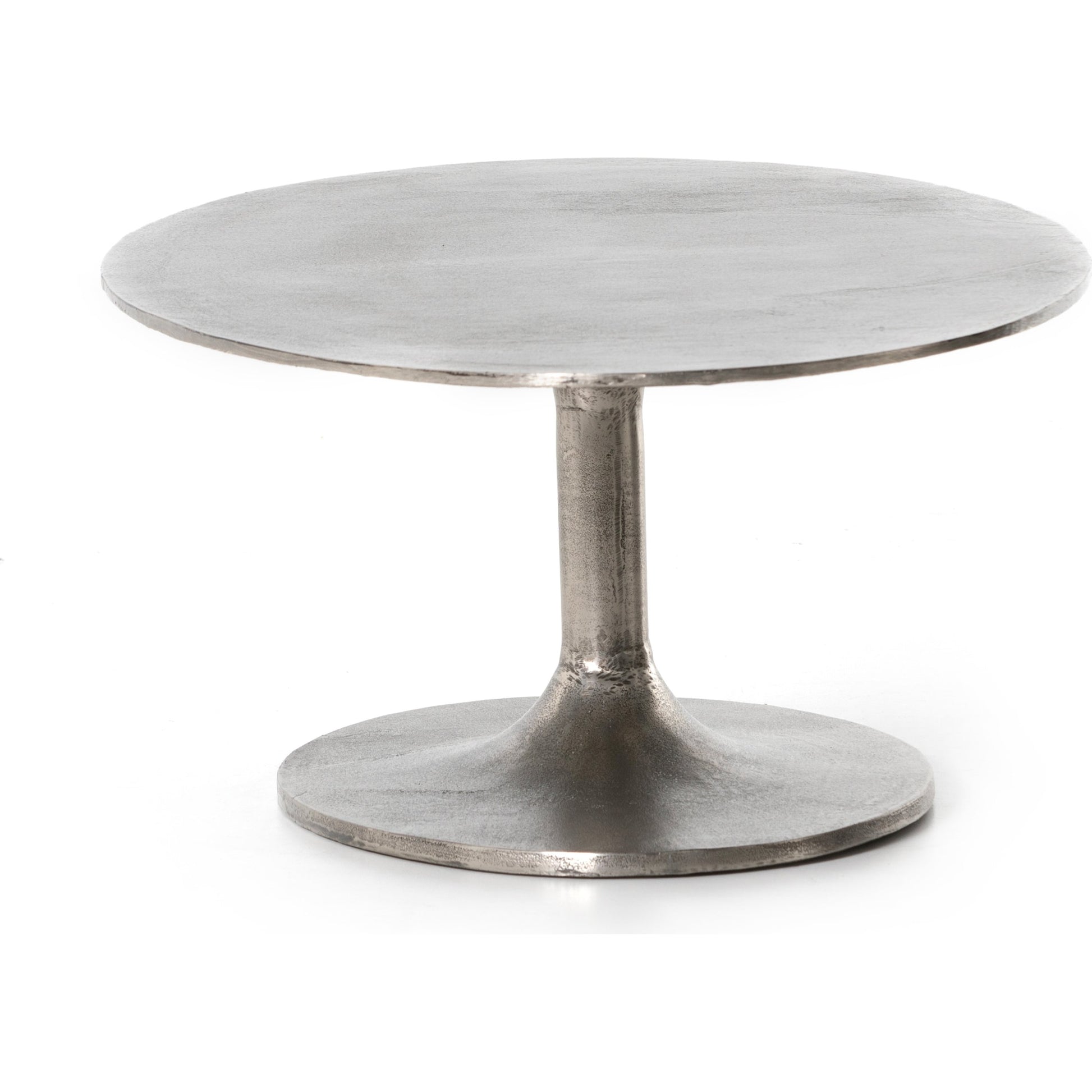 Simone Oval Coffee Table by Four Hands. Made from aluminum in a modern style.