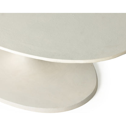 Simone Oval Coffee Table by Four Hands. Made from aluminum in a modern style.