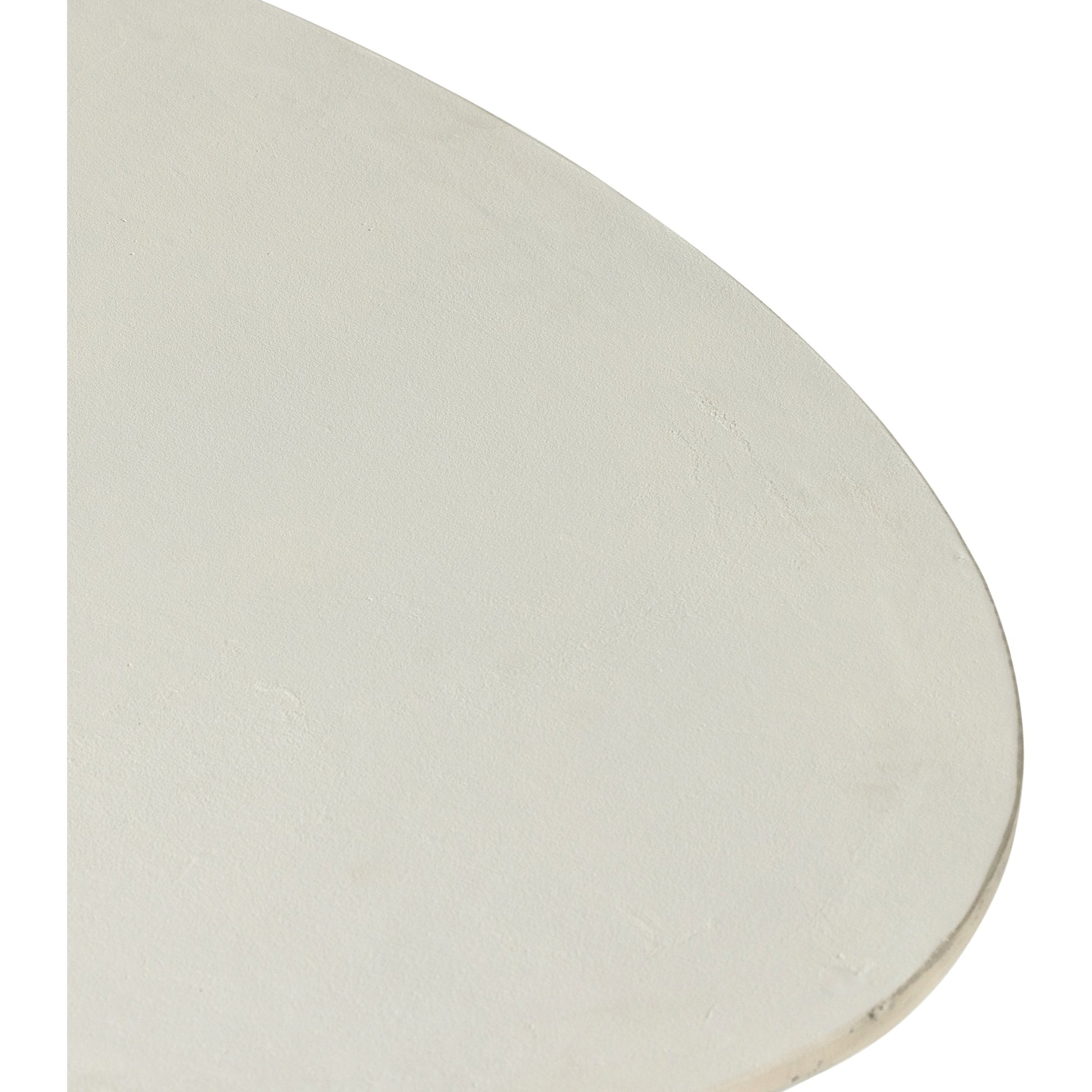 Simone Oval Coffee Table by Four Hands. Made from aluminum in a modern style.