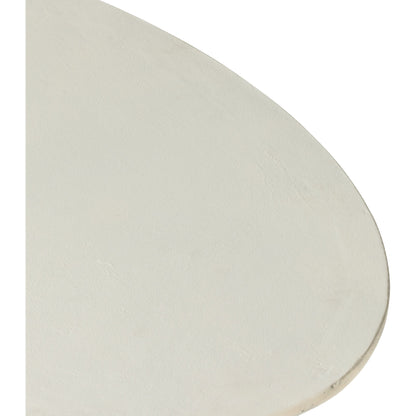 Simone Oval Coffee Table by Four Hands. Made from aluminum in a modern style.