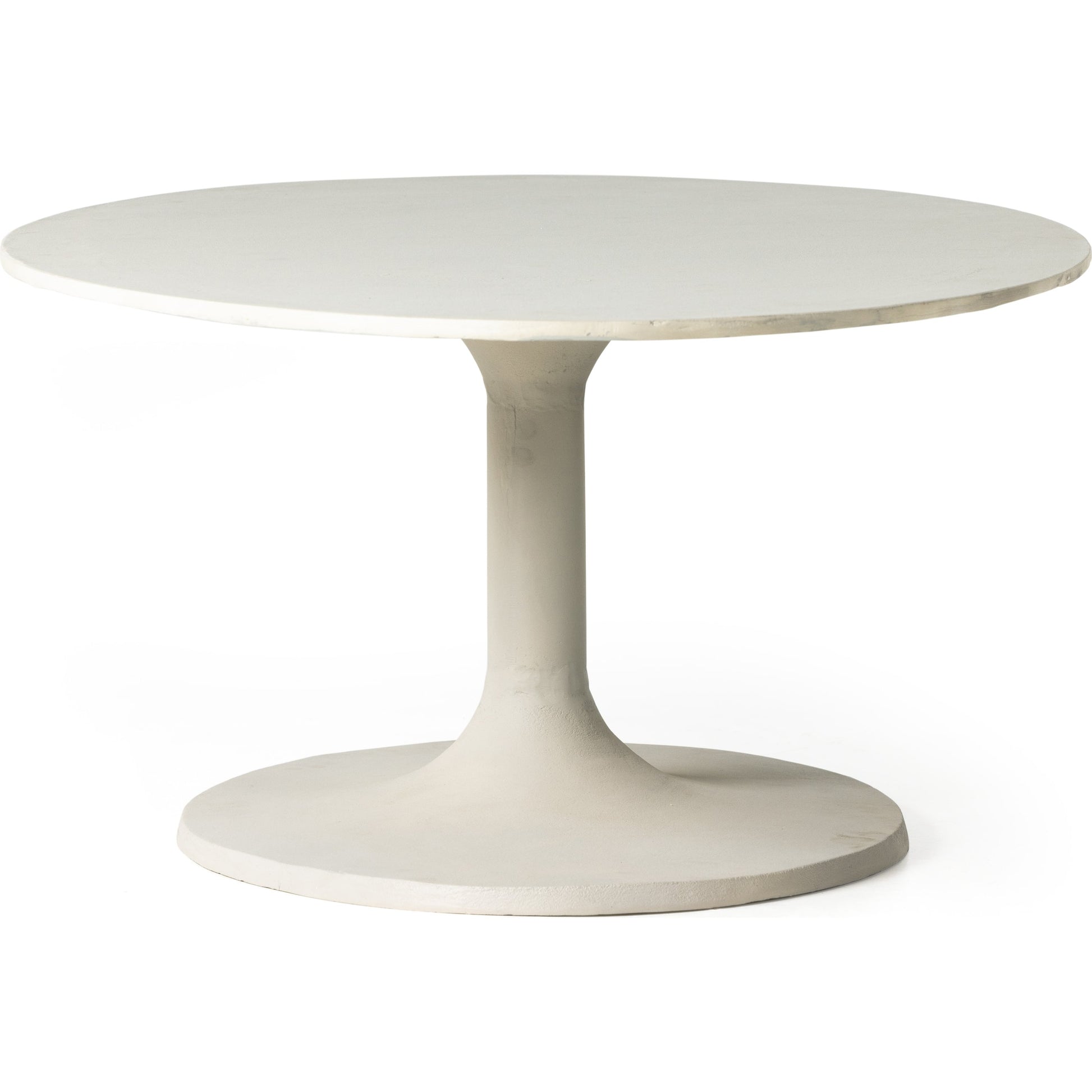 Simone Oval Coffee Table by Four Hands. Made from aluminum in a modern style.
