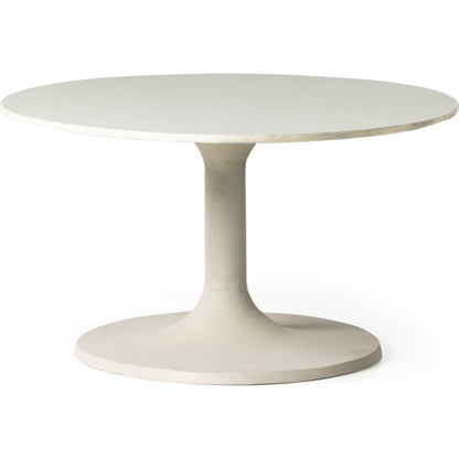 Simone Oval Coffee Table by Four Hands. Made from aluminum in a modern style.