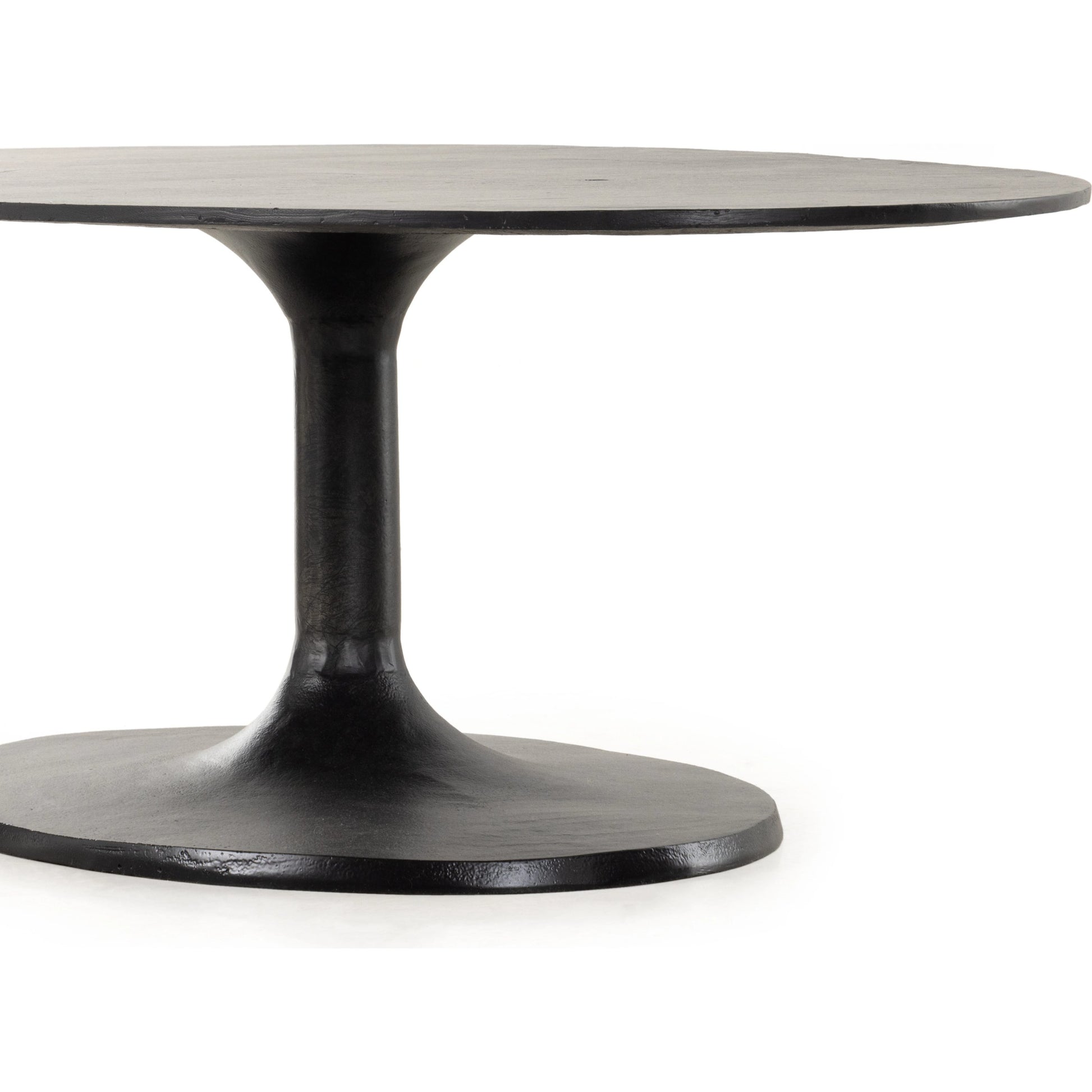 Simone Oval Coffee Table by Four Hands. Made from aluminum in a modern style.