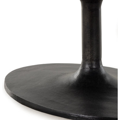 Simone Oval Coffee Table by Four Hands. Made from aluminum in a modern style.