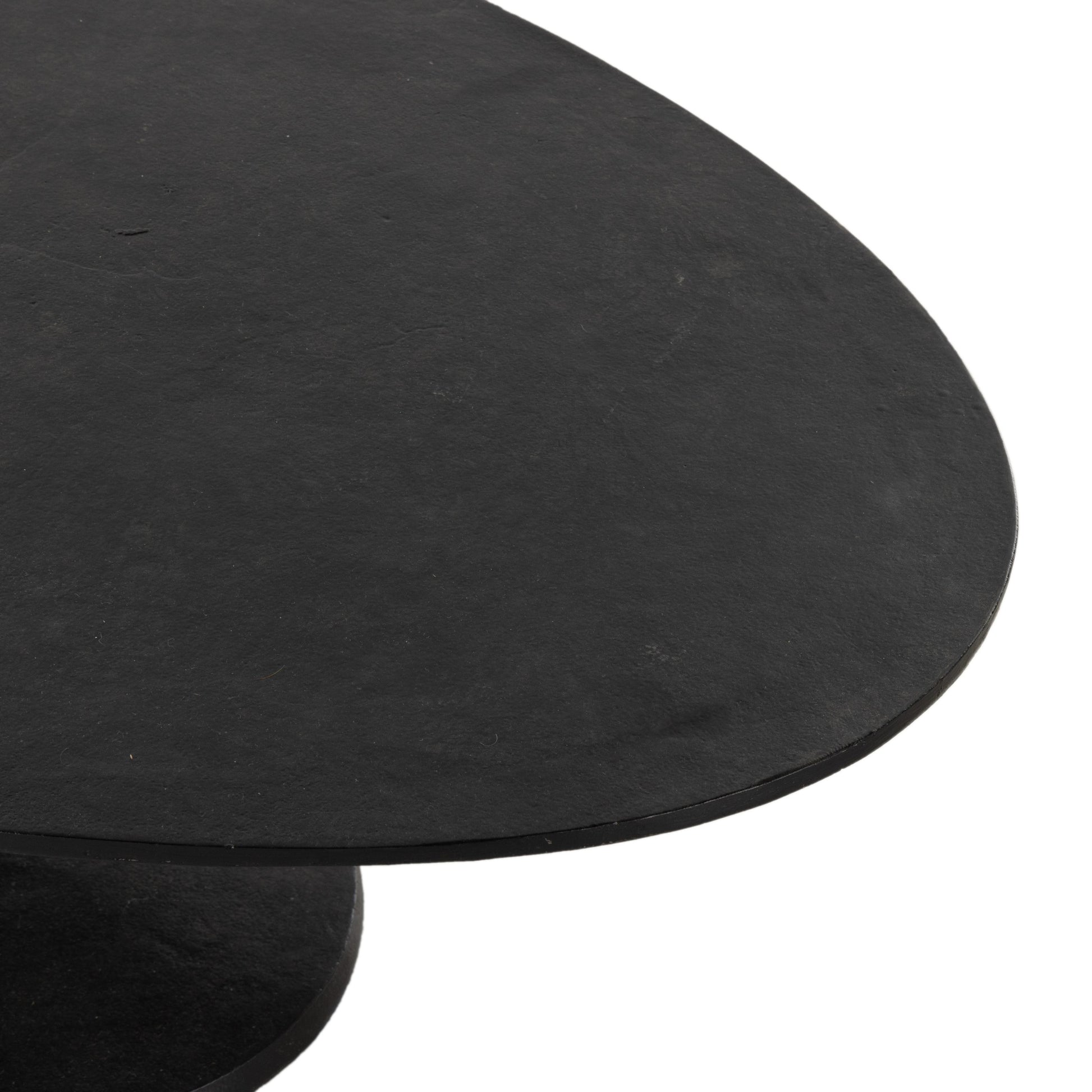 Simone Oval Coffee Table by Four Hands. Made from aluminum in a modern style.