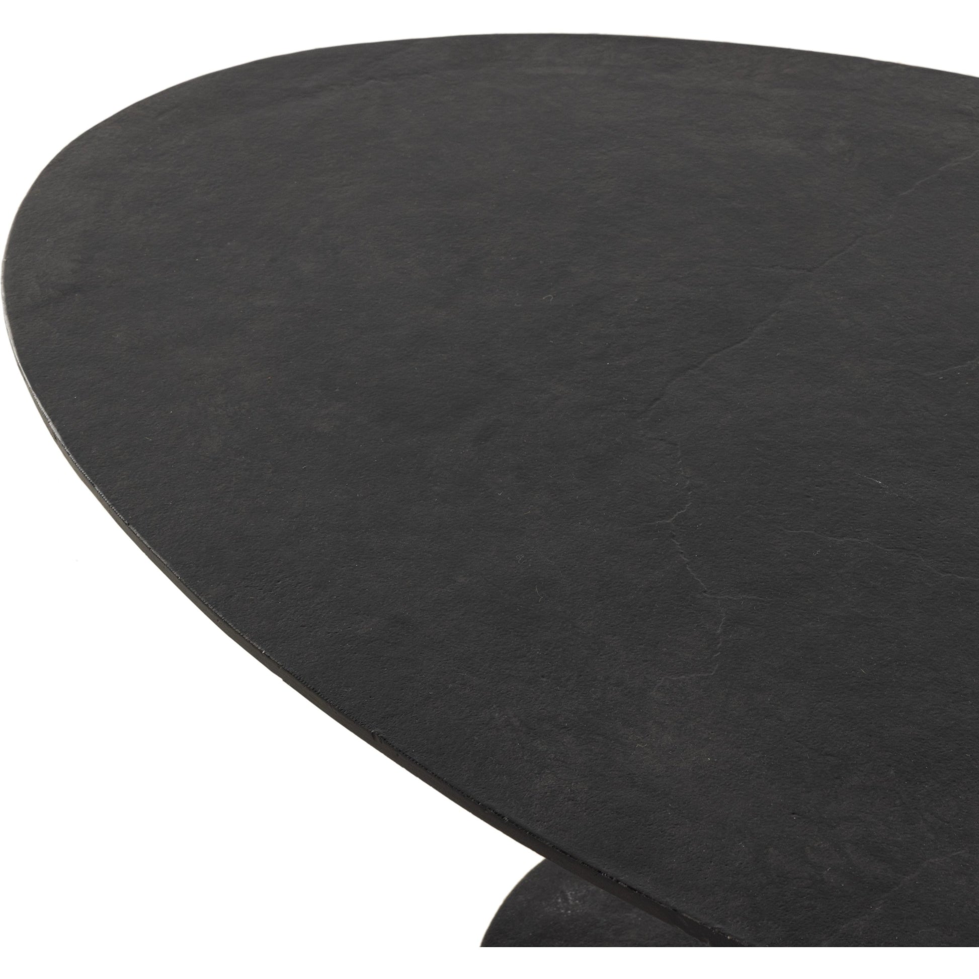 Simone Oval Coffee Table by Four Hands. Made from aluminum in a modern style.