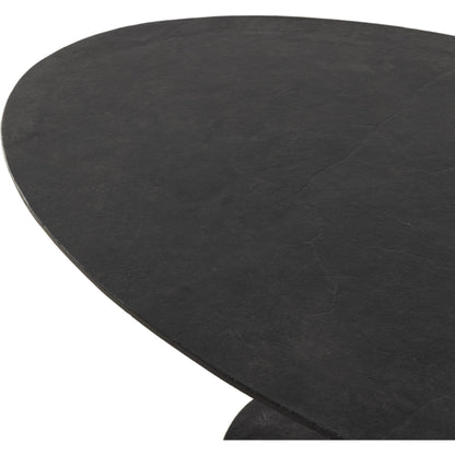 Simone Oval Coffee Table by Four Hands. Made from aluminum in a modern style.