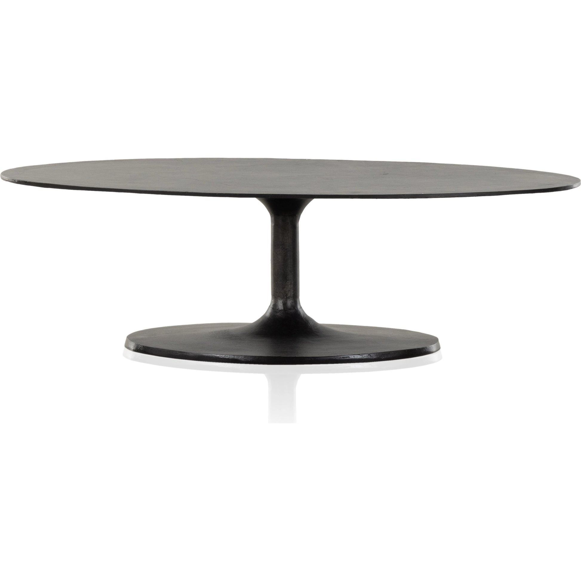 Simone Oval Coffee Table by Four Hands. Made from aluminum in a modern style.