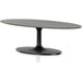 Simone Oval Coffee Table by Four Hands. Made from aluminum in a modern style.