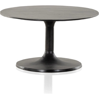 Simone Oval Coffee Table by Four Hands. Made from aluminum in a modern style.
