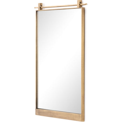 Chico Mirror by Four Hands. Made from iron, engineered hardwood, mirror in a modern style.