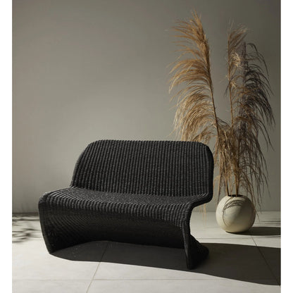 Portia Outdoor Dining Bench by Four Hands. Made from 100% polyethylene, iron in a coastal style.
