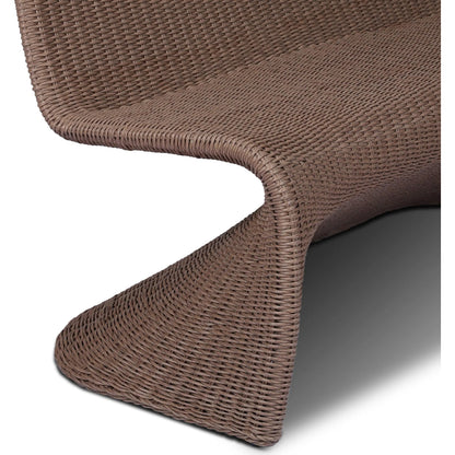 Portia Outdoor Dining Bench by Four Hands. Made from 100% polyethylene, iron in a coastal style.