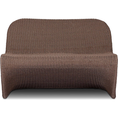 Portia Outdoor Dining Bench by Four Hands. Made from 100% polyethylene, iron in a coastal style.