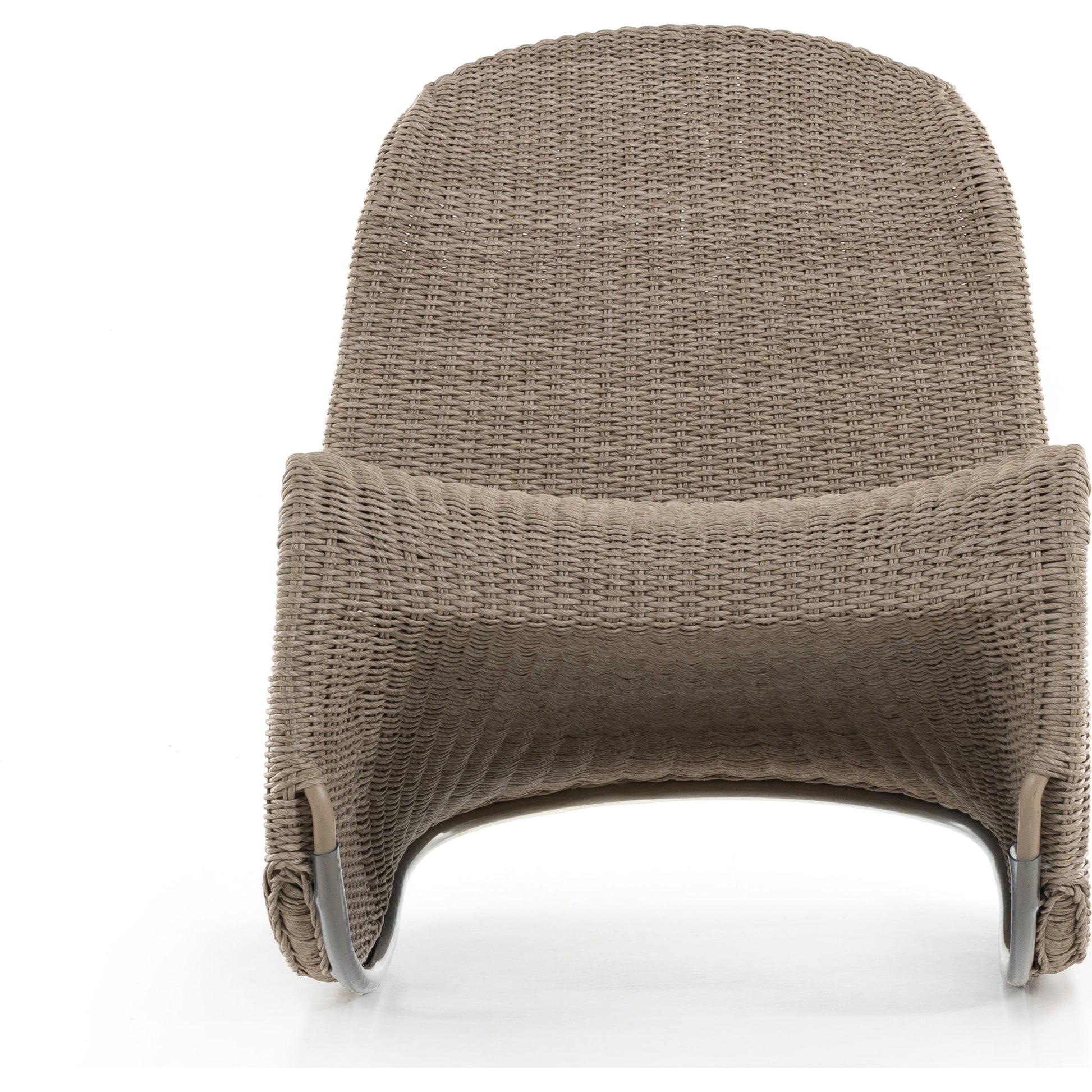 Portia Outdoor Rocking Chair by Four Hands. Made from 100% polyethylene, iron in a coastal style.