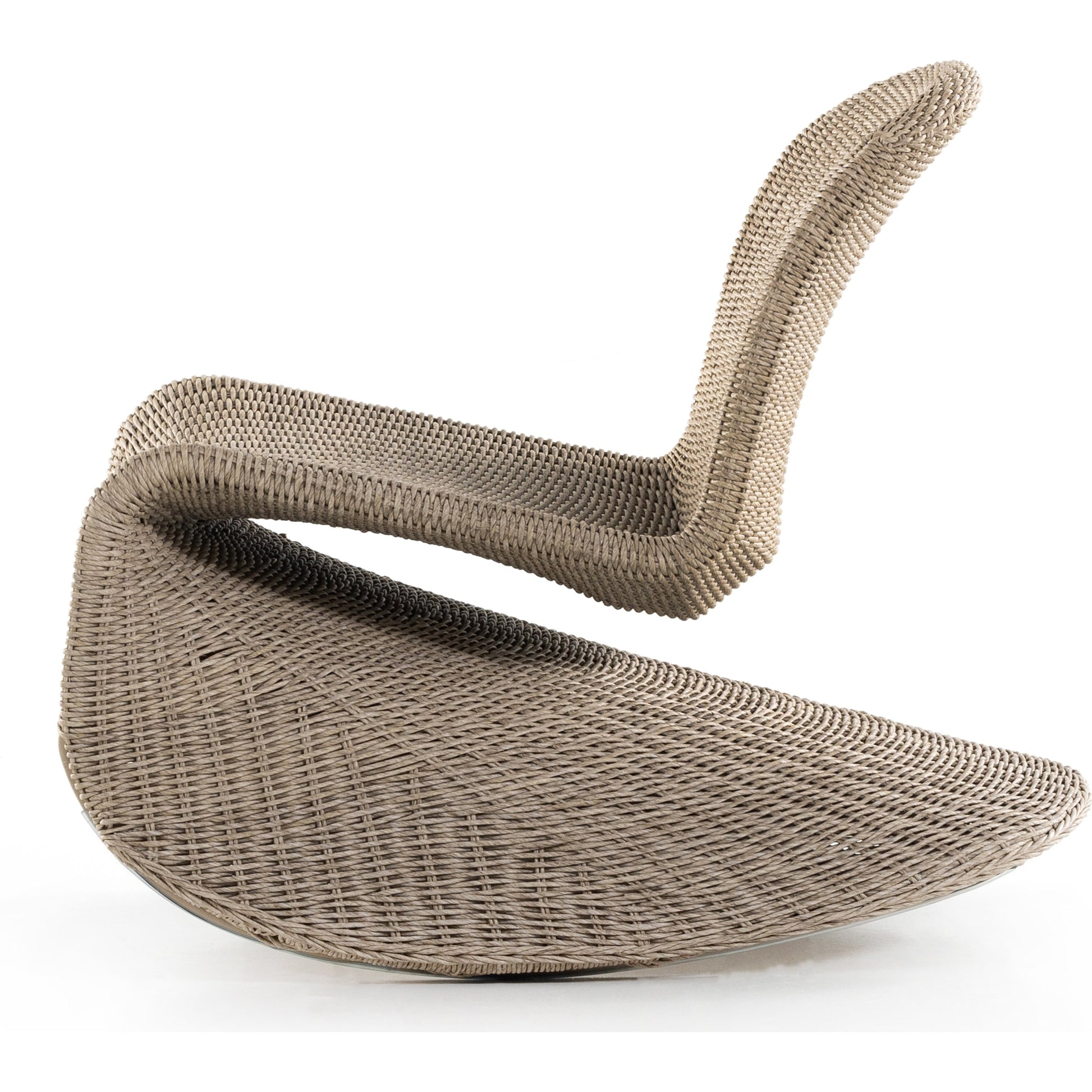 Portia Outdoor Rocking Chair by Four Hands. Made from 100% polyethylene, iron in a coastal style.