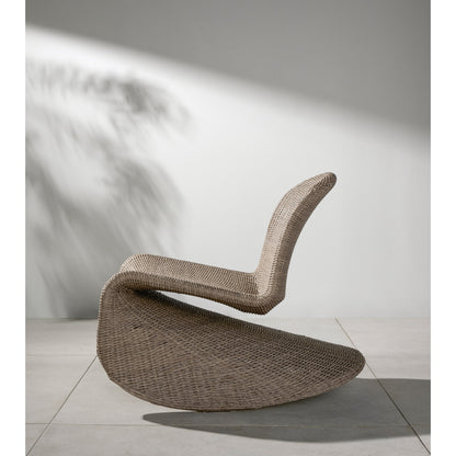 Portia Outdoor Rocking Chair by Four Hands. Made from 100% polyethylene, iron in a coastal style.