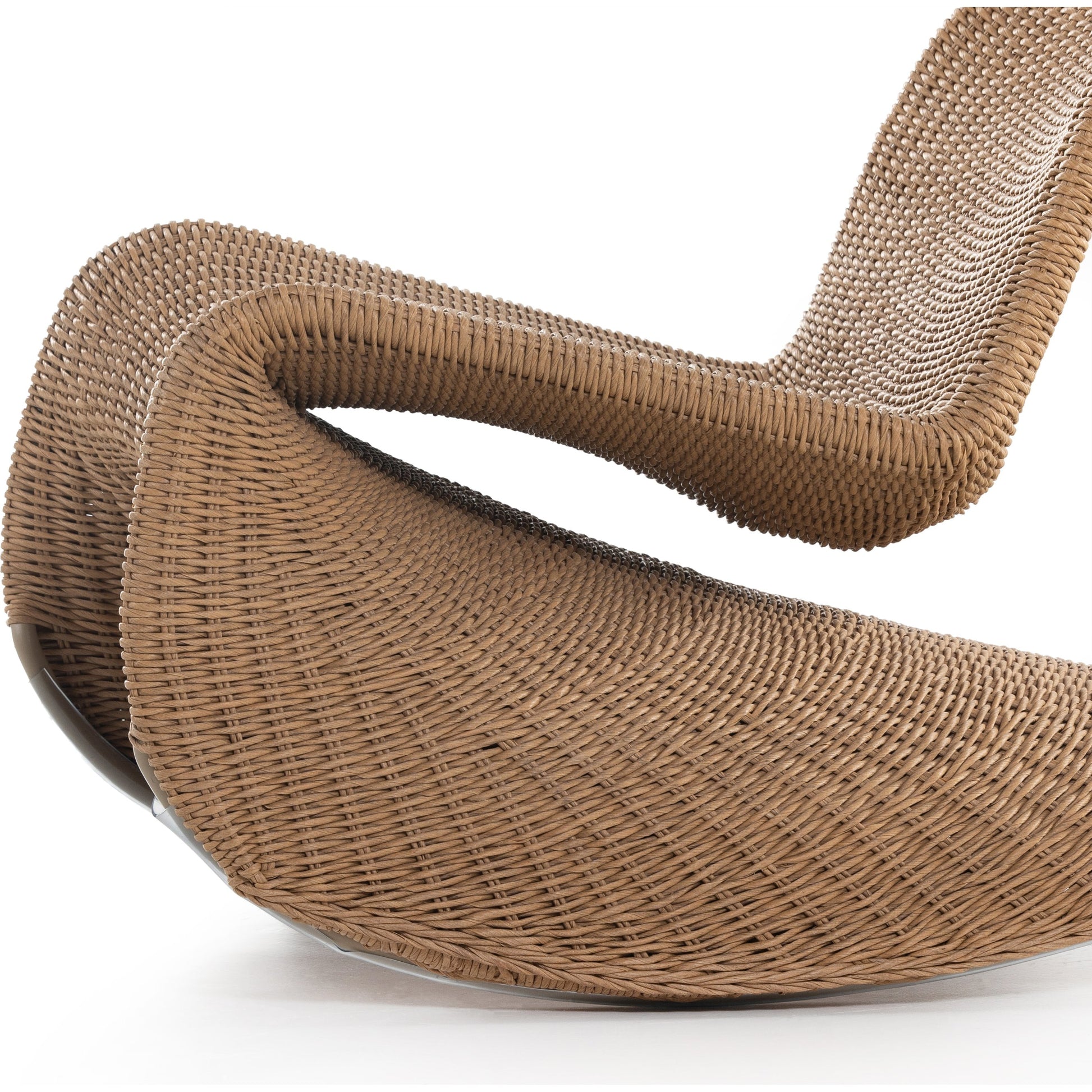 Portia Outdoor Rocking Chair by Four Hands. Made from 100% polyethylene, iron in a coastal style.