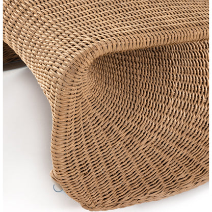 Portia Outdoor Rocking Chair by Four Hands. Made from 100% polyethylene, iron in a coastal style.