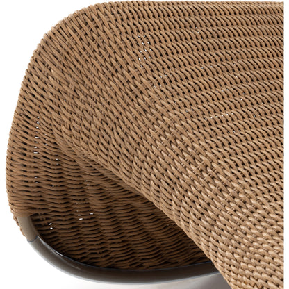 Portia Outdoor Rocking Chair by Four Hands. Made from 100% polyethylene, iron in a coastal style.