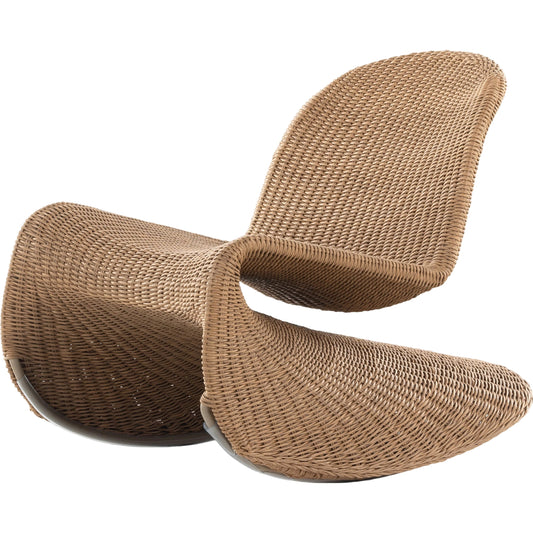 Portia Outdoor Rocking Chair by Four Hands. Made from 100% polyethylene, iron in a coastal style.