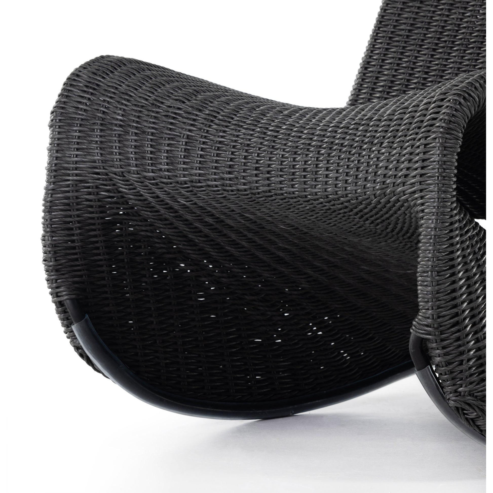 Portia Outdoor Rocking Chair by Four Hands. Made from 100% polyethylene, iron in a coastal style.