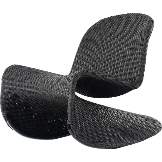 Portia Outdoor Rocking Chair by Four Hands. Made from 100% polyethylene, iron in a coastal style.