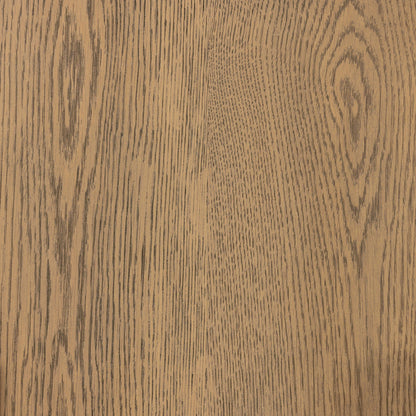 Caroline 6 Drawer Dresser by Four Hands in smoked oak, gunmetal grey. Made from oak veneer, solid oak in a modern style.