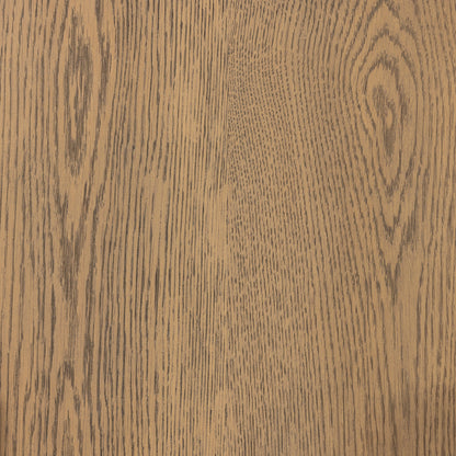 Caroline 6 Drawer Dresser by Four Hands in smoked oak, gunmetal grey. Made from oak veneer, solid oak in a modern style.