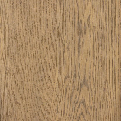 Caroline Nightstand by Four Hands in smoked oak, gunmetal grey. Made from oak veneer, solid oak in a modern style.