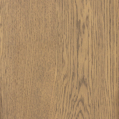 Caroline Nightstand by Four Hands in smoked oak, gunmetal grey. Made from oak veneer, solid oak in a modern style.
