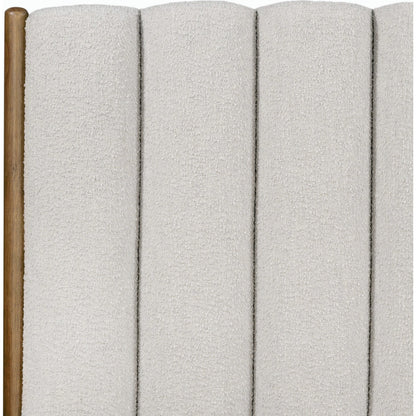 Emma Bed by Four Hands in weathered sepia, knoll sand. Made from 95% polyester, 5% acrylic, solid parawood in a modern style.