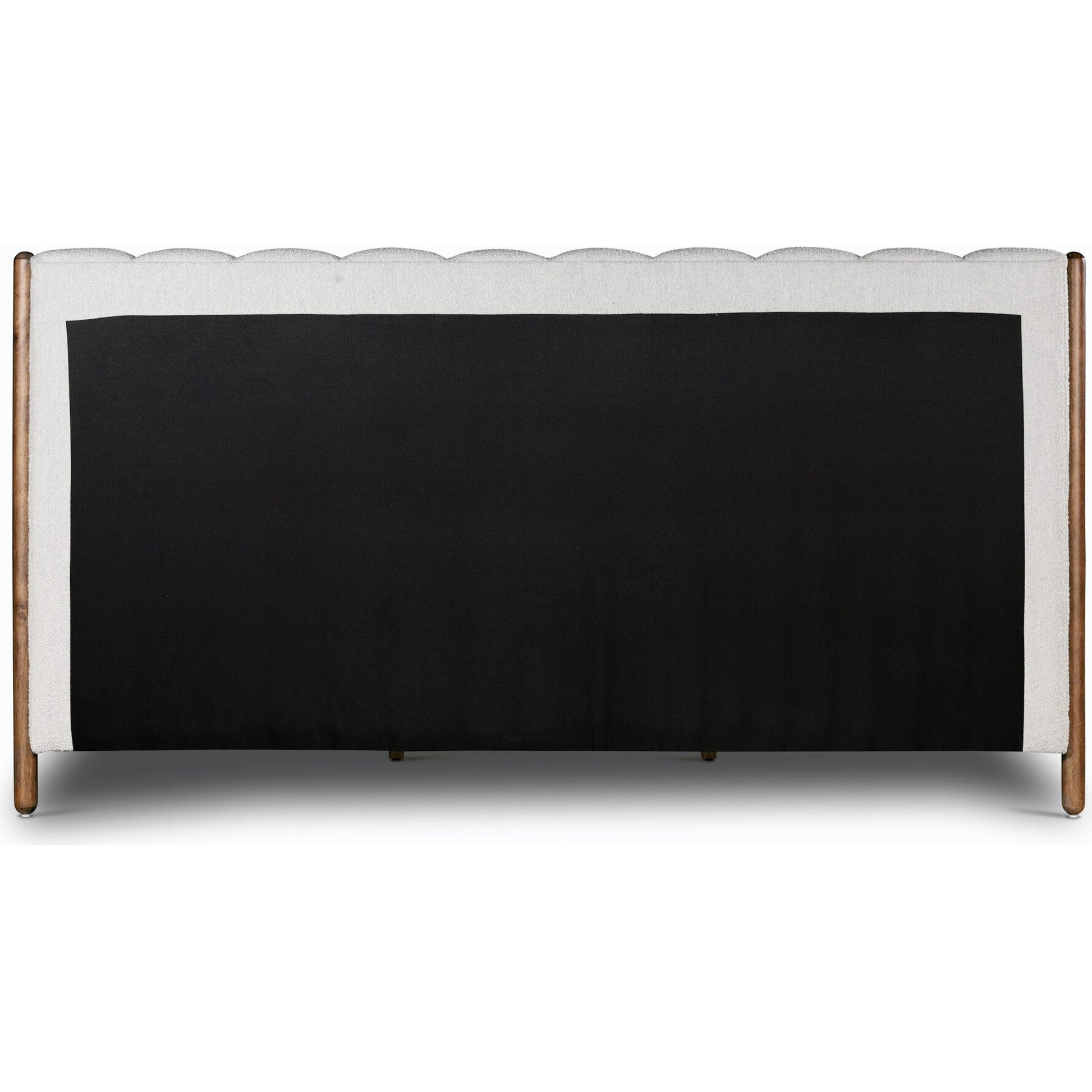 Emma Bed by Four Hands in weathered sepia, knoll sand. Made from 95% polyester, 5% acrylic, solid parawood in a modern style.
