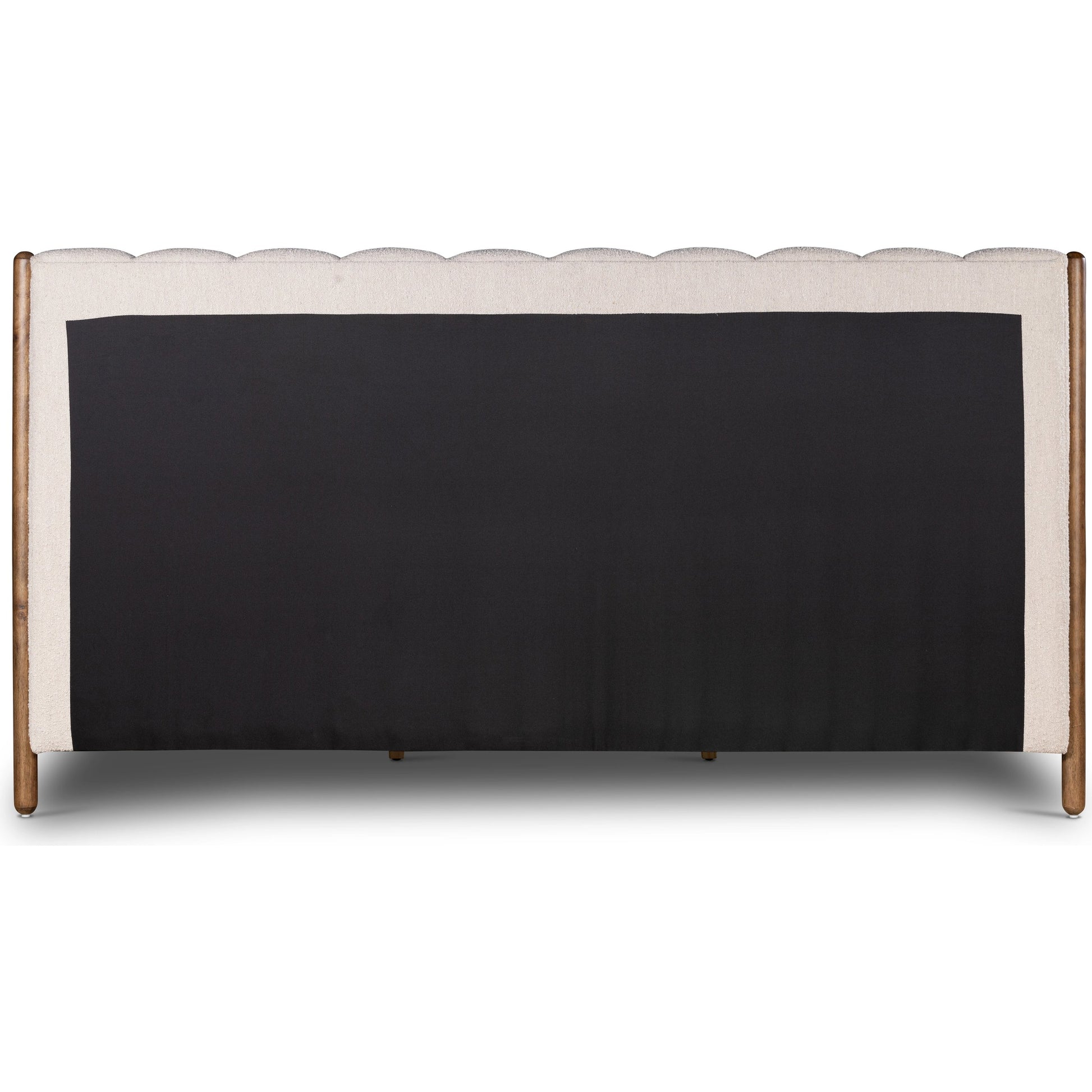 Emma Bed by Four Hands in weathered sepia, knoll sand. Made from 95% polyester, 5% acrylic, solid parawood in a modern style.