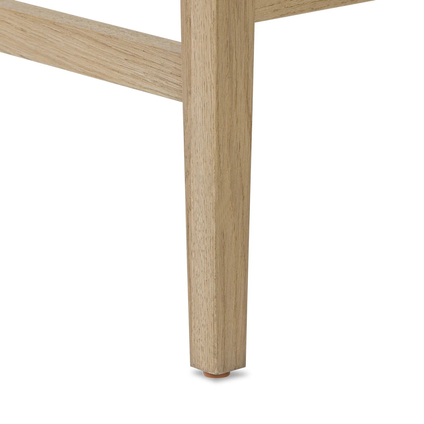 010 SI-2519169 | Closeup | Ferris Counter Stool by Four Hands in palermo cigar, light oak. Made from top grain leather, solid oak in a traditional style.