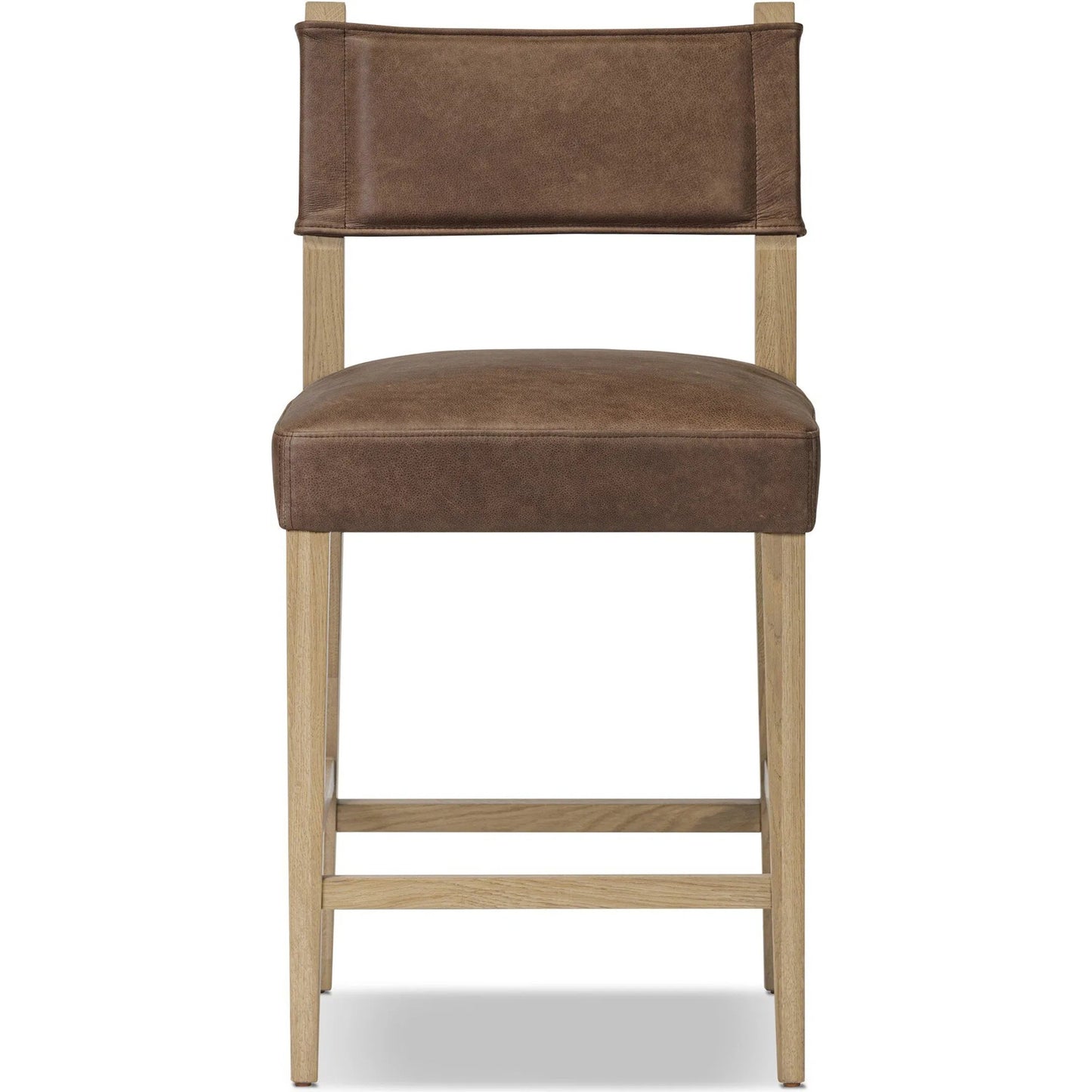 002 SI-2519169 | Additional Silo | Ferris Counter Stool by Four Hands in palermo cigar, light oak. Made from top grain leather, solid oak in a traditional style.