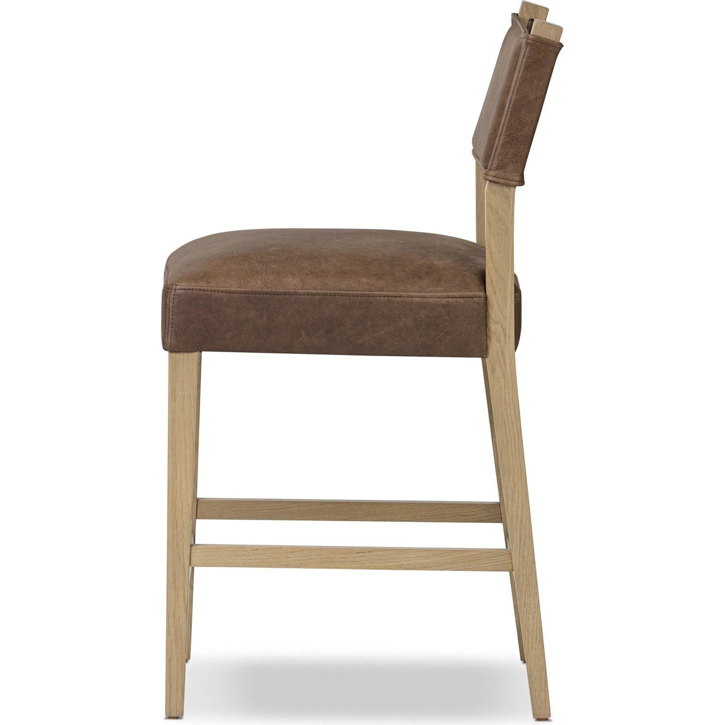 003 SI-2519169 | Additional Silo | Ferris Counter Stool by Four Hands in palermo cigar, light oak. Made from top grain leather, solid oak in a traditional style.