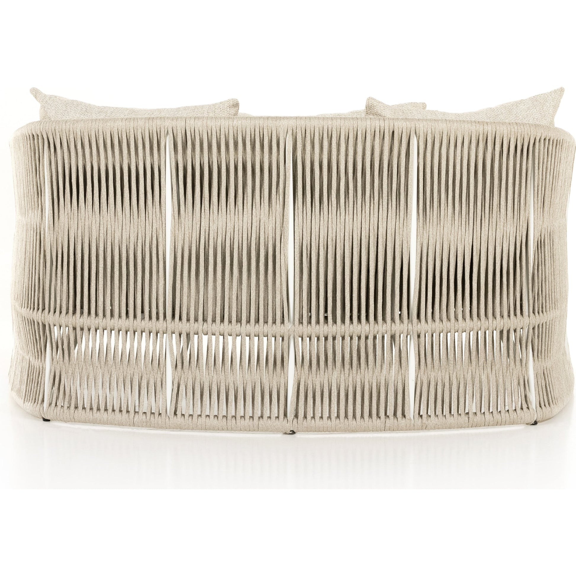 Porto Outdoor Daybed by Four Hands. Made from 100% olefin, aluminum, 100% polypropylene in a coastal style.